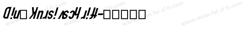 Din Kursivschrift字体转换